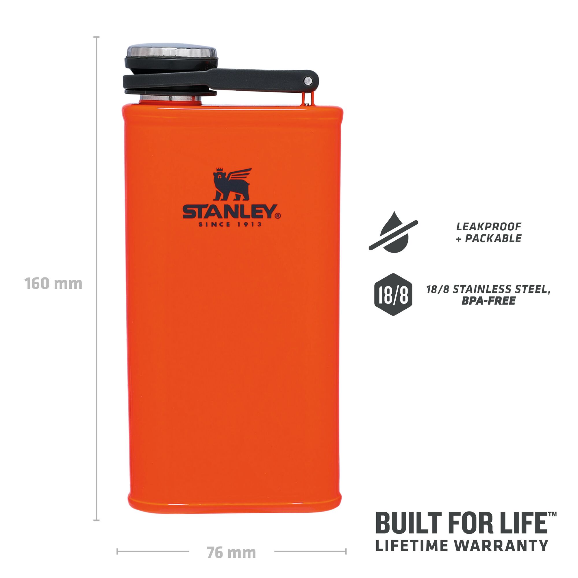 STANLEY Flask 0.23L - Blaze Orange